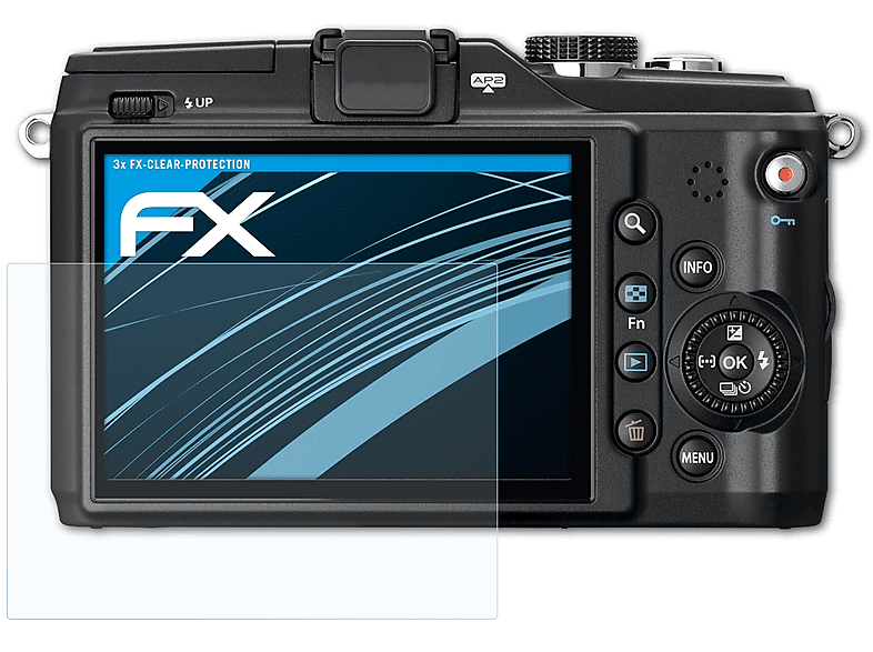 3x E-PL2) ATFOLIX FX-Clear Displayschutz(für Olympus