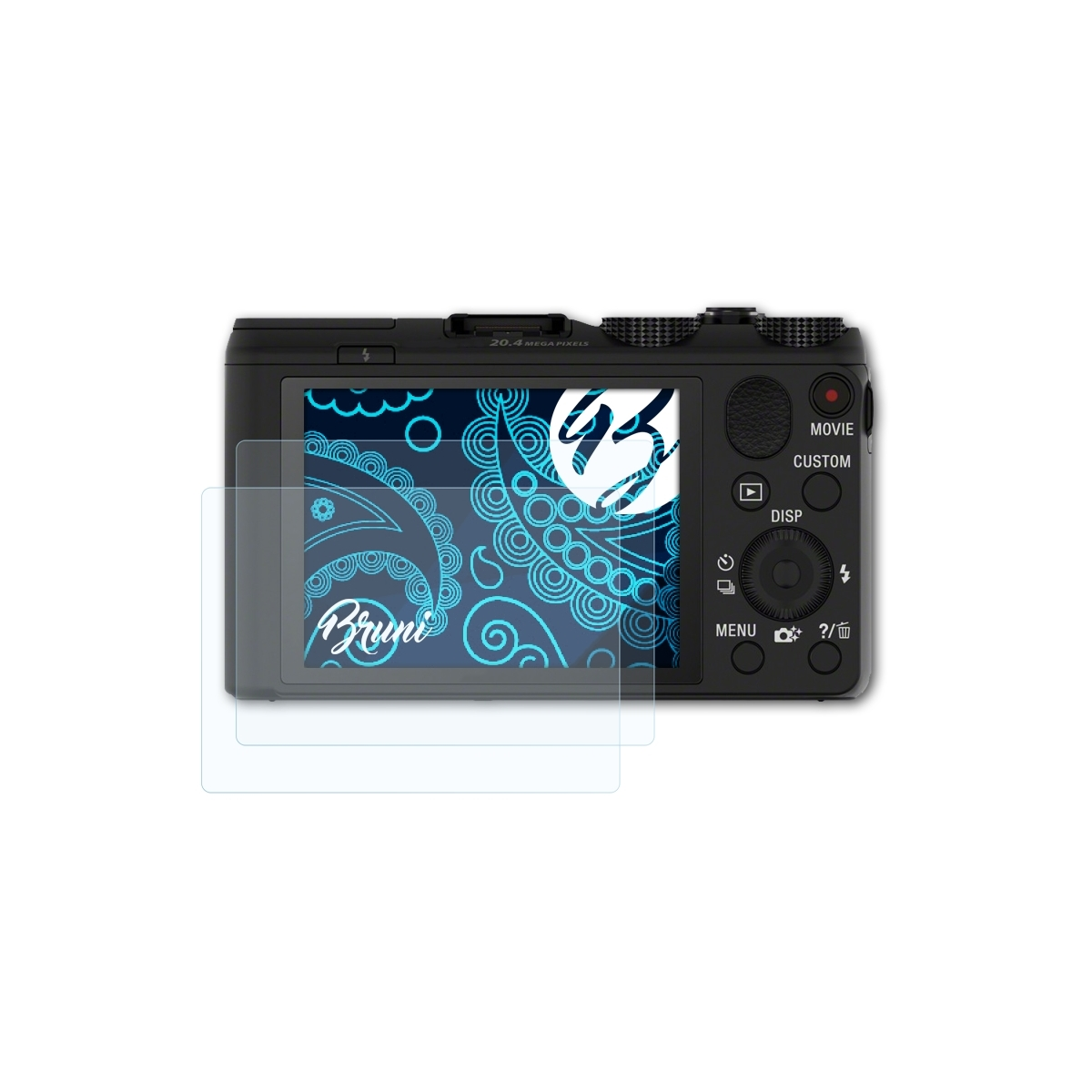 Schutzfolie(für BRUNI 2x Basics-Clear DSC-HX50) Sony
