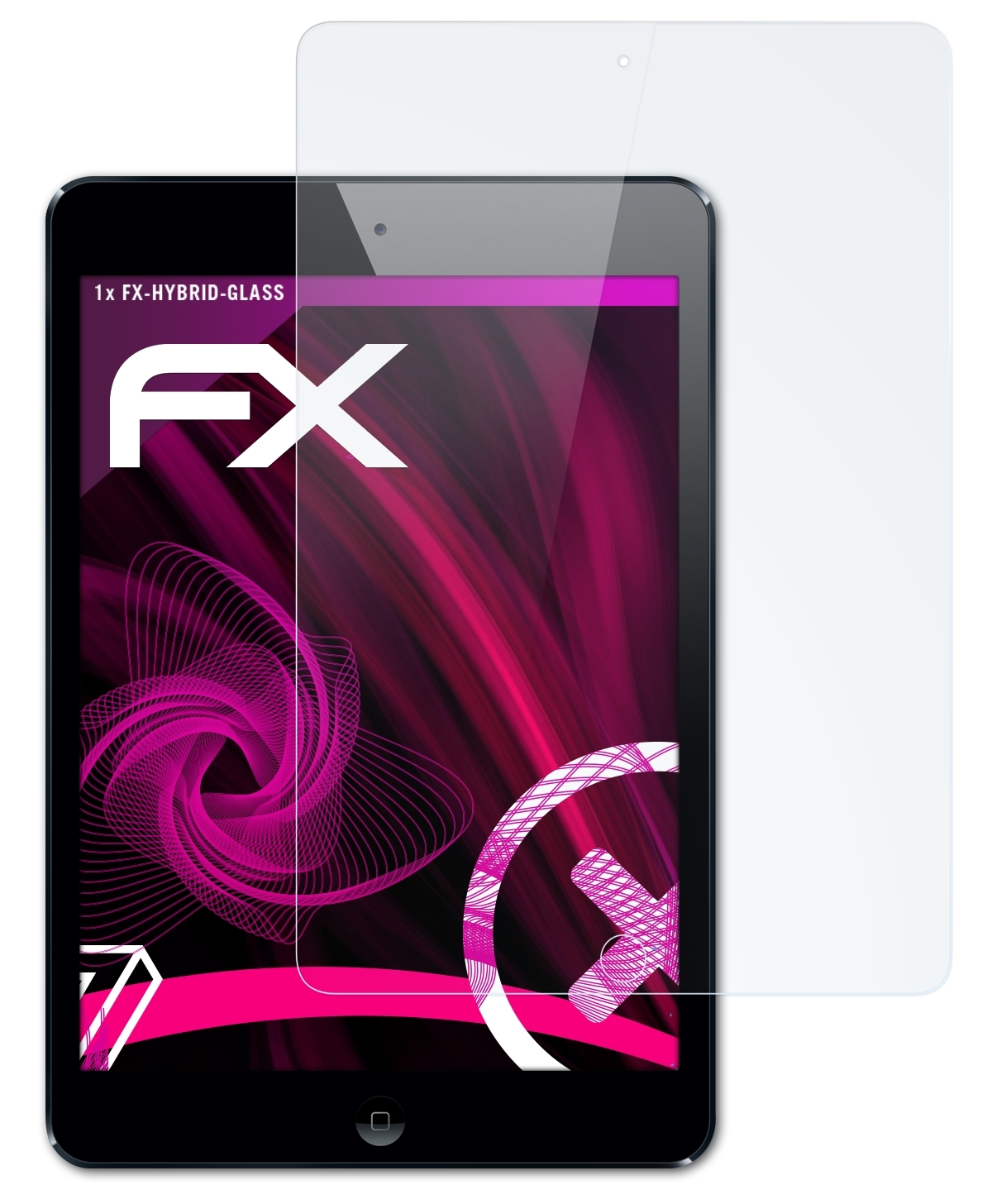 Air Schutzglas(für Apple (2013)) FX-Hybrid-Glass ATFOLIX iPad