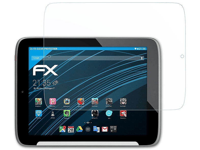 LIFETAB Medion S9512 ATFOLIX (MD99200)) Displayschutz(für FX-Clear 2x