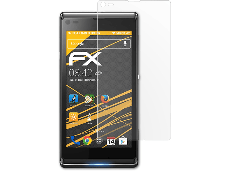 ATFOLIX 3x FX-Antireflex Displayschutz(für Sony Xperia L)