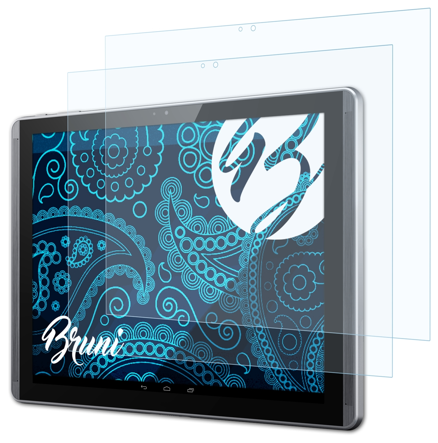 BRUNI Slate 12) Schutzfolie(für 2x Pro HP Basics-Clear