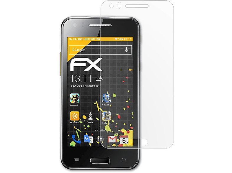 ATFOLIX 3x FX-Antireflex Samsung Beam) Galaxy Displayschutz(für