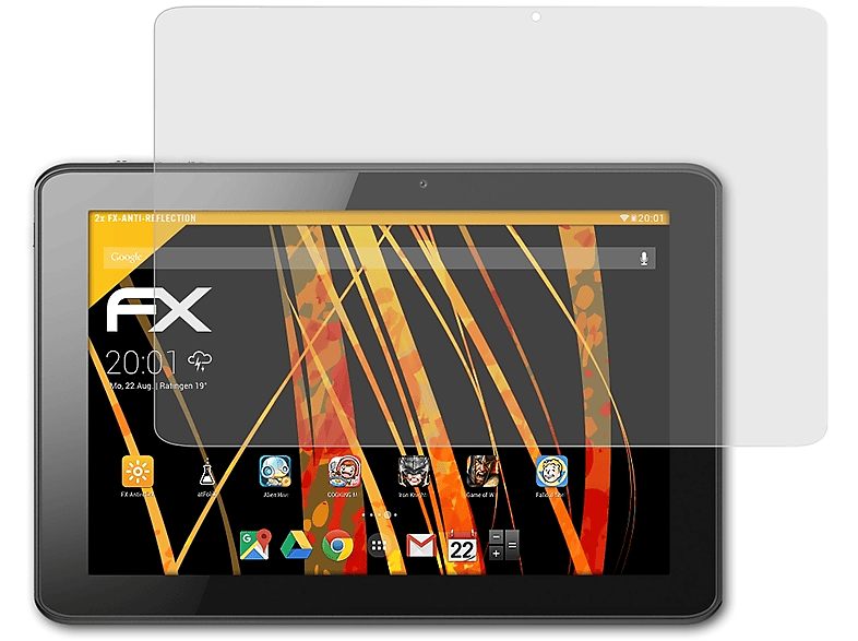 FX-Antireflex Iconia Displayschutz(für 2x ATFOLIX A511) Acer