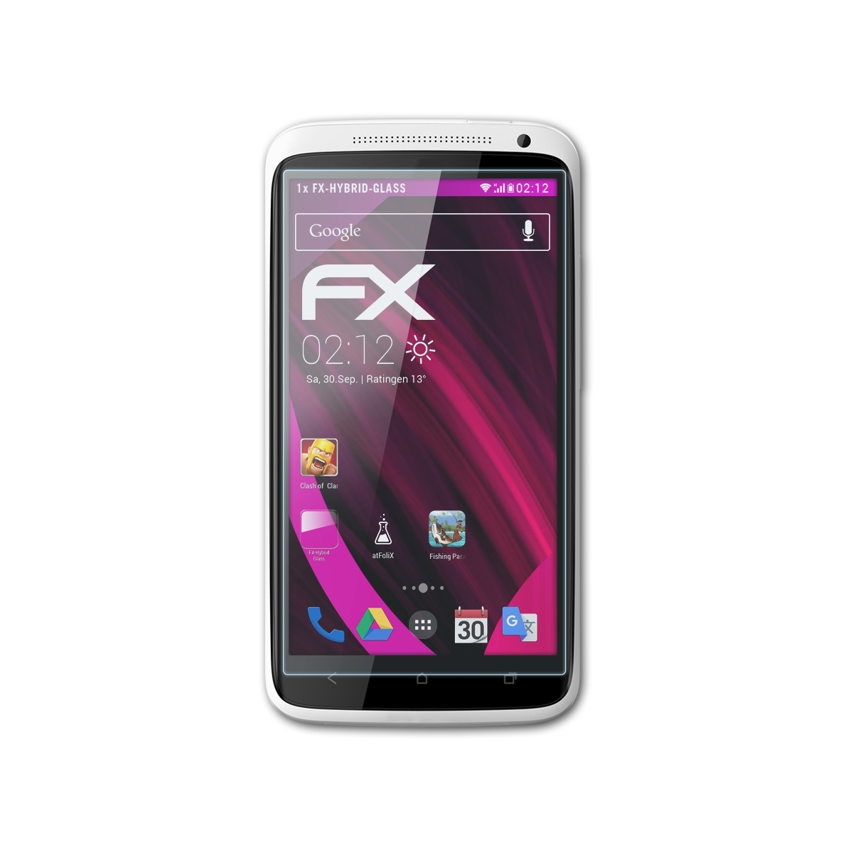 ATFOLIX FX-Hybrid-Glass One X, Schutzglas(für HTC X+)