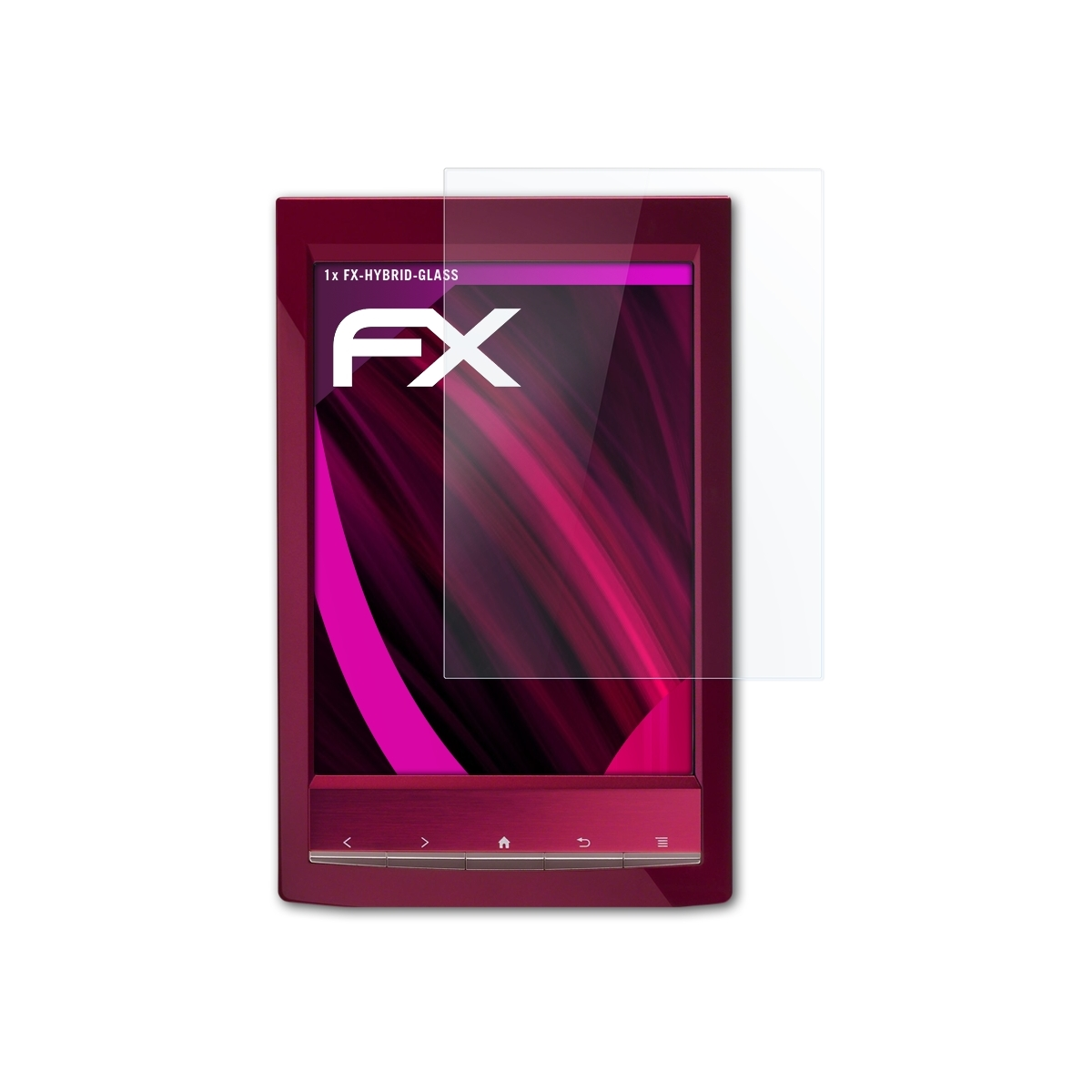 Reader) FX-Hybrid-Glass Sony PRS-T1 ATFOLIX Schutzglas(für