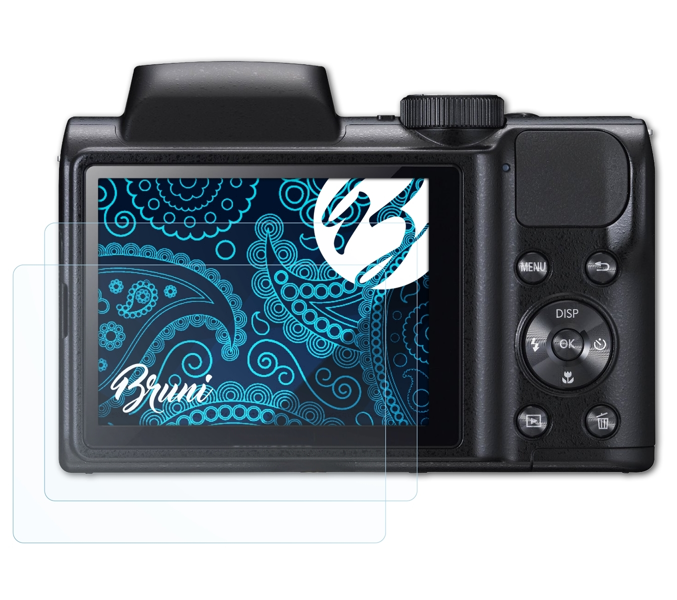 BRUNI 2x Basics-Clear Schutzfolie(für Samsung WB100)