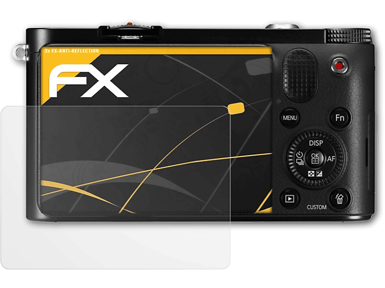 ATFOLIX 3x FX-Antireflex Displayschutz(für Samsung NX1000) | Kamera Schutzfolie