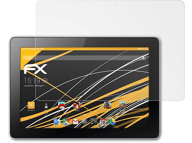 2x ATFOLIX 10 Huawei Link) MediaPad Displayschutz(für FX-Antireflex
