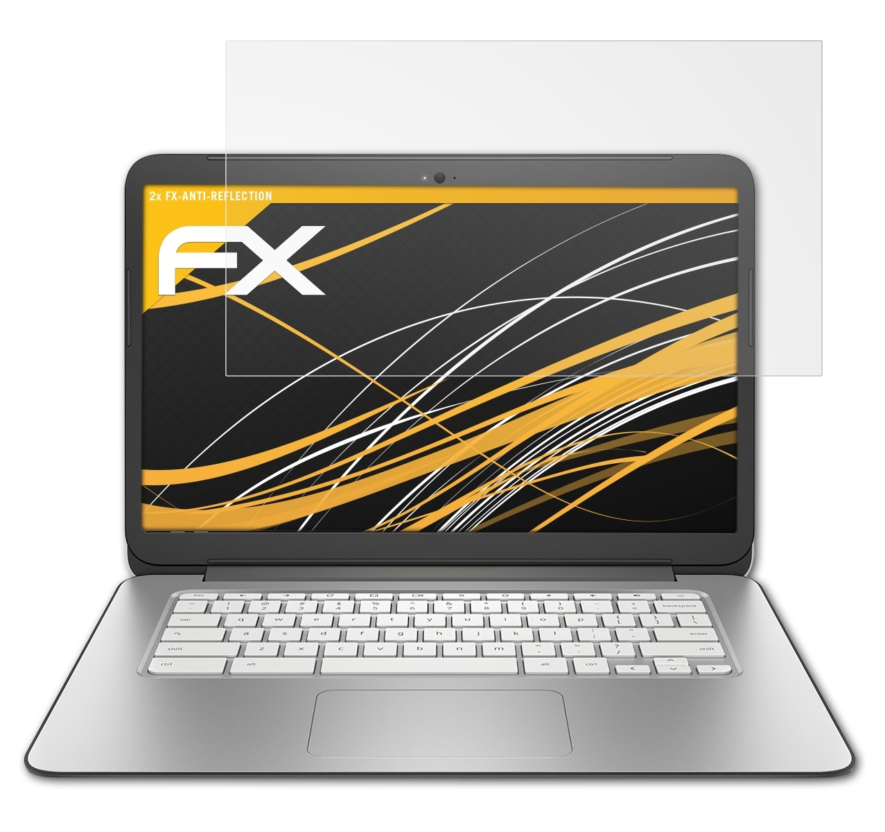 14 Displayschutz(für FX-Antireflex ATFOLIX Google Chromebook (HP)) 2x
