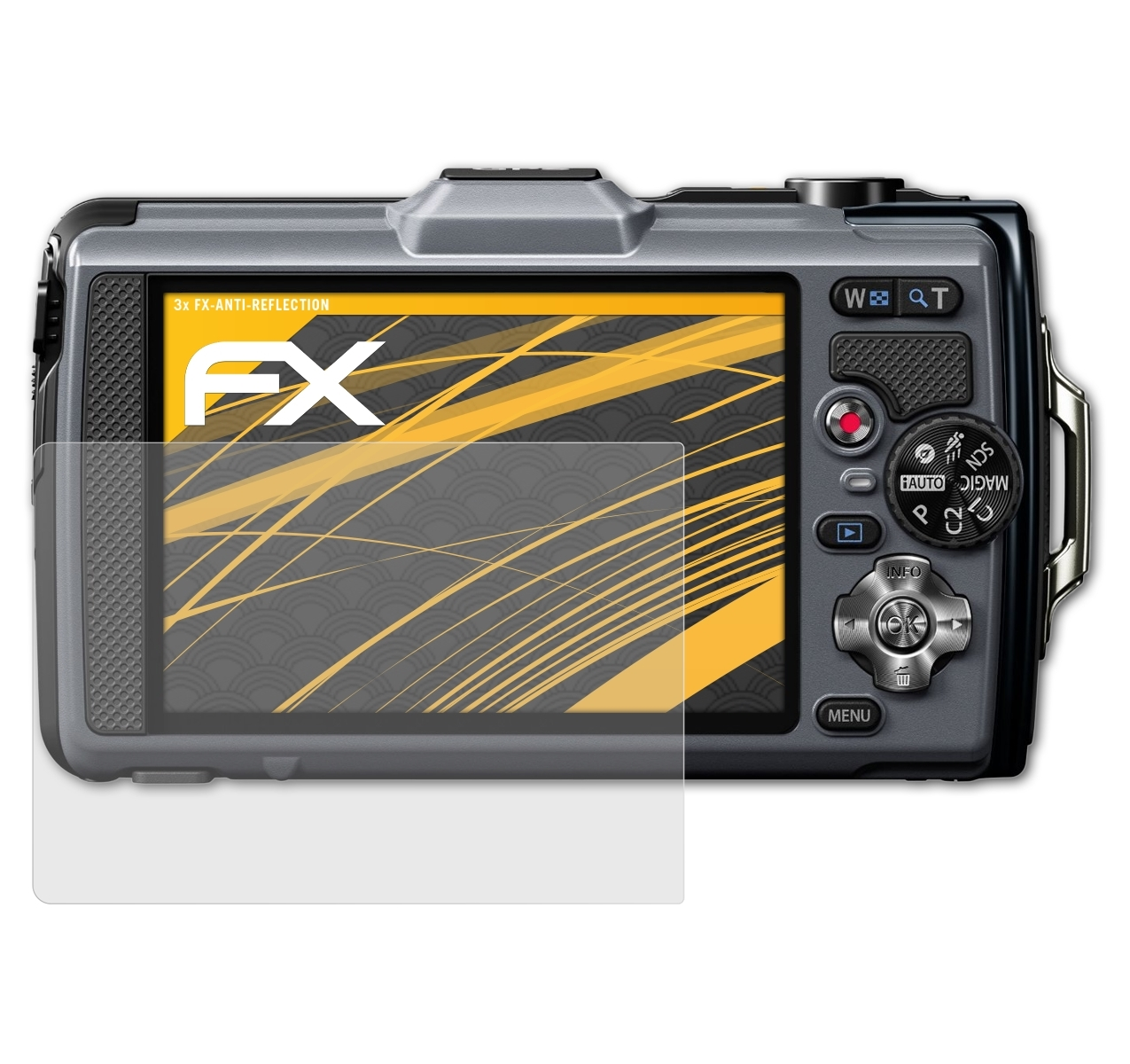 ATFOLIX 3x FX-Antireflex Displayschutz(für Olympus TG-1)