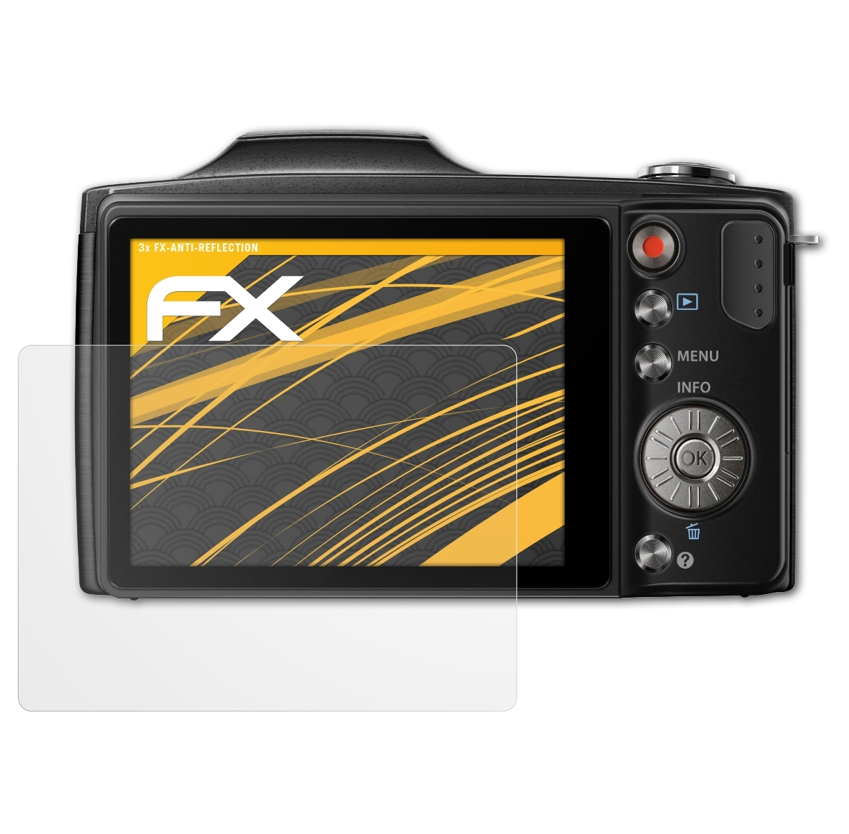 3x FX-Antireflex Displayschutz(für ATFOLIX Olympus SZ-14)