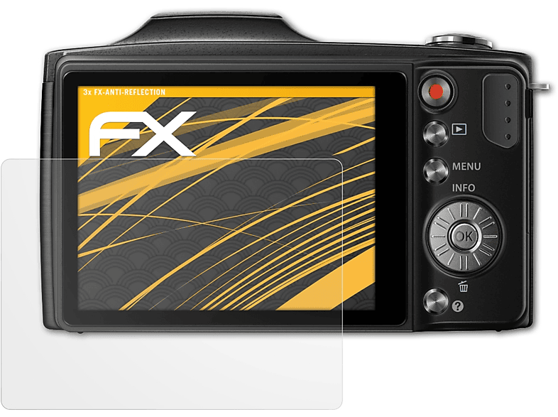 ATFOLIX 3x FX-Antireflex Displayschutz(für Olympus SZ-14) | Kamera Schutzfolie