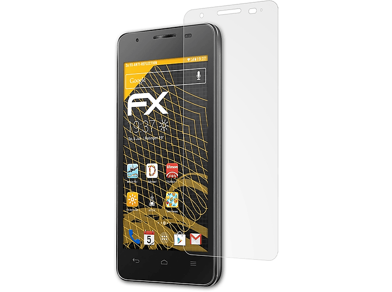 ATFOLIX 3x Displayschutz(für Ascend FX-Antireflex Huawei G510)