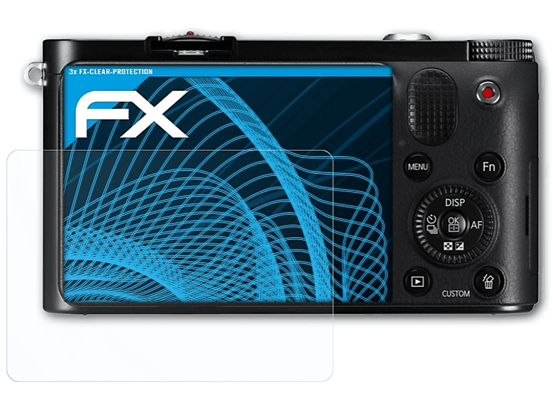 ATFOLIX 3x FX-Clear Displayschutz(für Samsung NX1000)