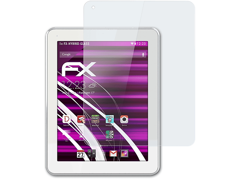 ATFOLIX FX-Hybrid-Glass Schutzglas(für 80 Titanium) Archos