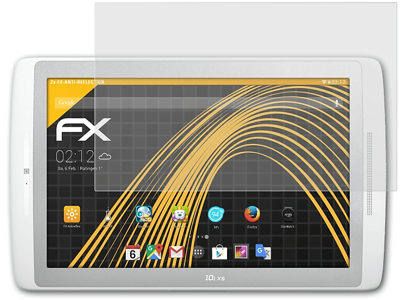 ATFOLIX 2x FX-Antireflex Displayschutz(für XS) Archos 101