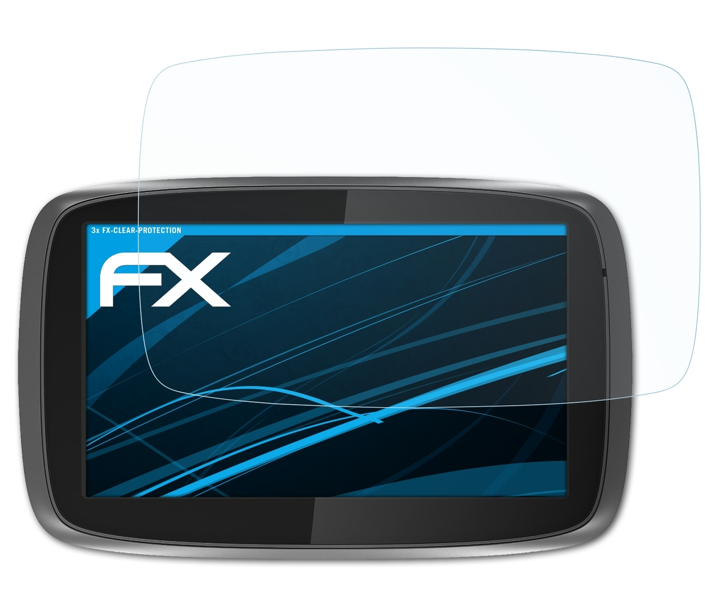 ATFOLIX 3x FX-Clear TomTom 6000) Displayschutz(für Trucker