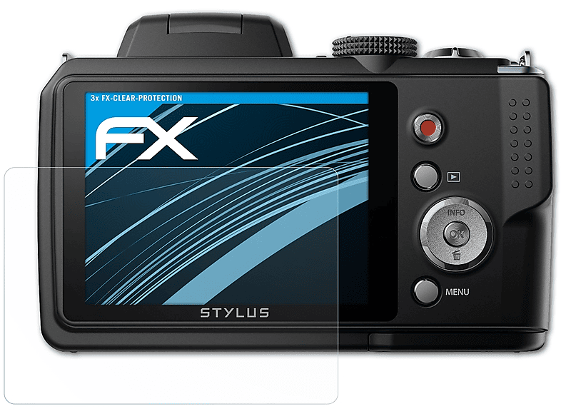 ATFOLIX 3x FX-Clear Displayschutz(für SP-820UZ) Olympus