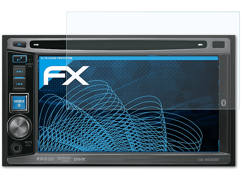 ATFOLIX 3x FX-Clear Displayschutz(für Clarion VX402E)