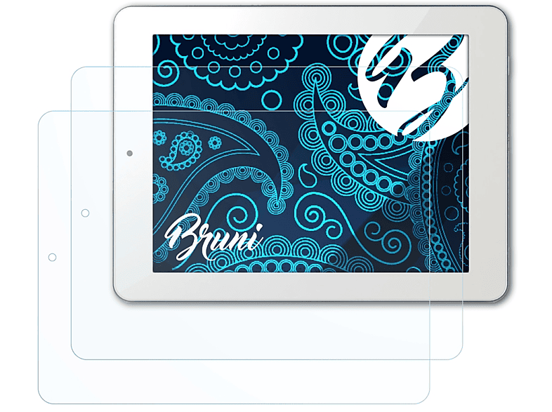 BRUNI 2x Basics-Clear Schutzfolie(für Archos 80 Platinum)