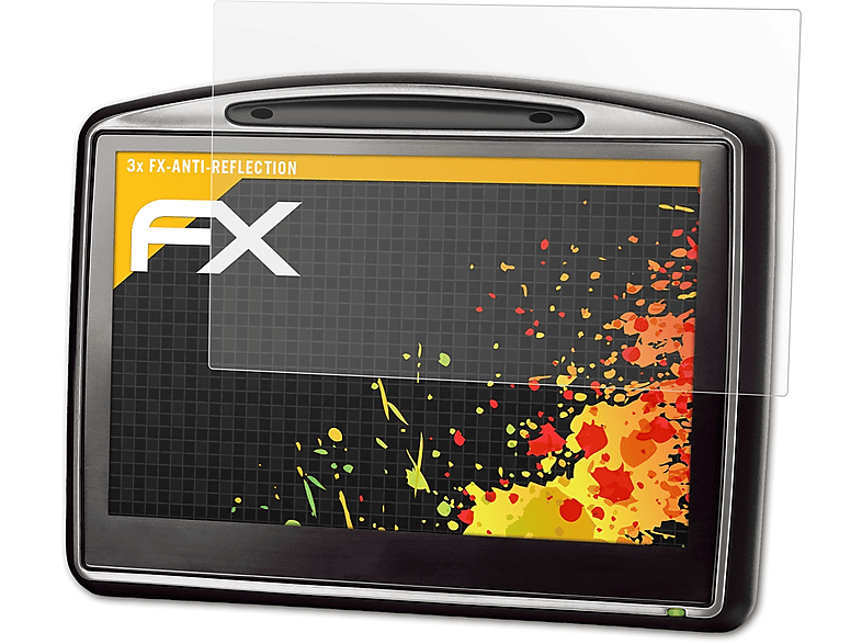 ATFOLIX 3x FX-Antireflex Displayschutz(für TomTom GO 7000 (2009))