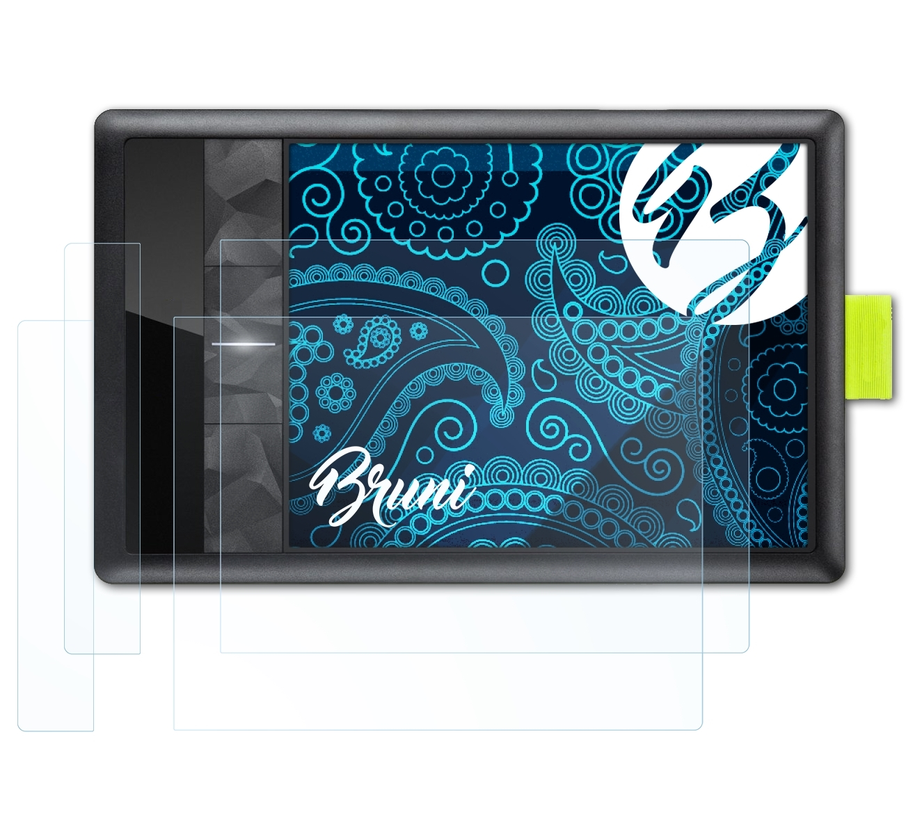 BRUNI 2x Basics-Clear Schutzfolie(für Wacom Bamboo Pen&Touch (3.Generation))