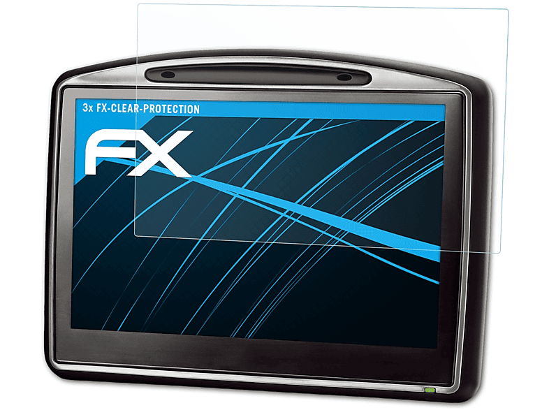 ATFOLIX 3x FX-Clear Displayschutz(für TomTom GO 7000 (2009))