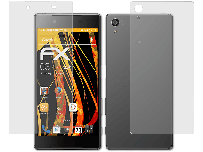 ATFOLIX 3x FX-Antireflex Displayschutz(für Sony Xperia Z5)