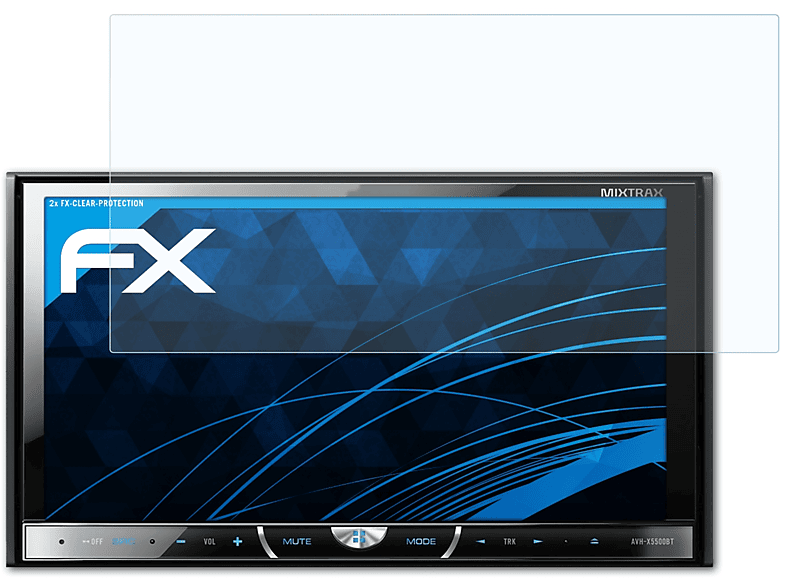 2x AVH-X5500BT) Pioneer FX-Clear ATFOLIX Displayschutz(für