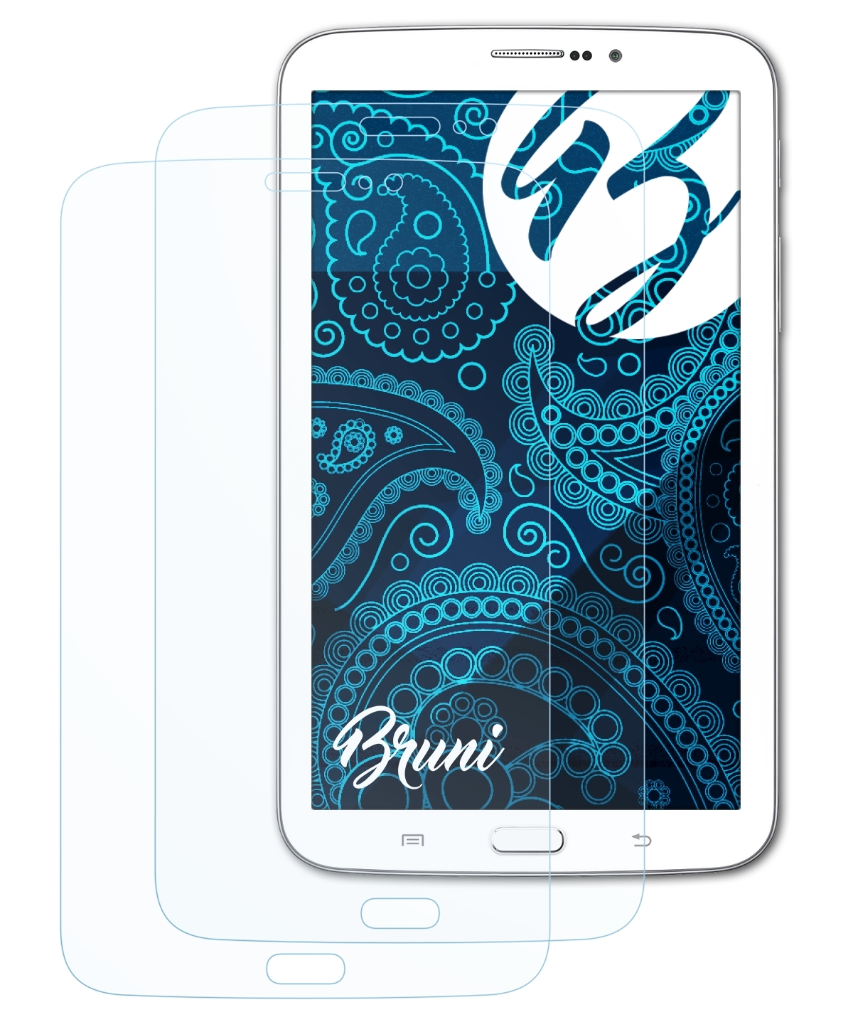 BRUNI 2x Basics-Clear Schutzfolie(für Samsung SM-T2110)) Galaxy Tab (3G 7.0 3
