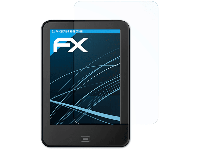 2x FX-Clear ATFOLIX Displayschutz(für Vision Tolino 2)