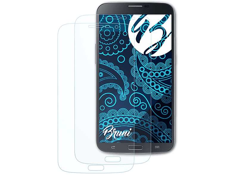 BRUNI 2x Schutzfolie(für Basics-Clear (GT-i9205)) Galaxy Mega Samsung 6.3