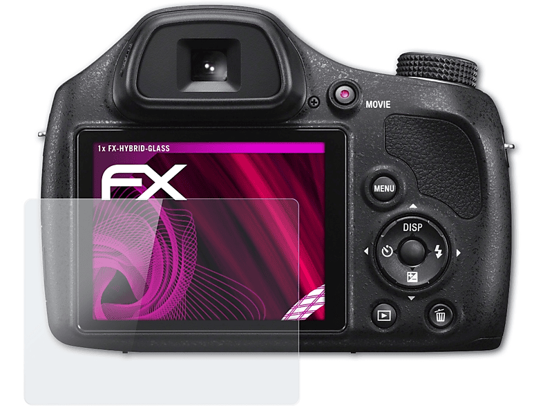 DSC-H400) Sony ATFOLIX FX-Hybrid-Glass Schutzglas(für