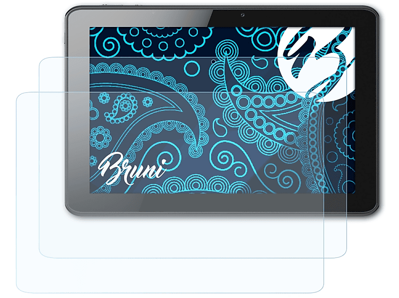 BRUNI 2x Basics-Clear Schutzfolie(für Acer A511) Iconia