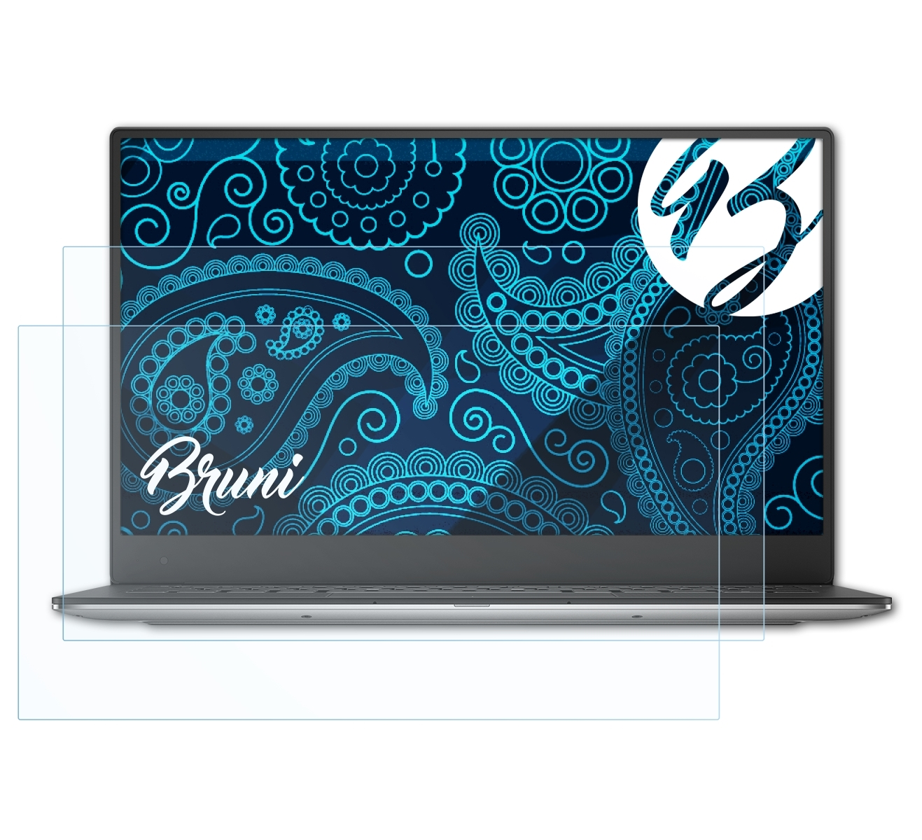 FHD, (9343 Dell 2015)) Ultrabook Schutzfolie(für XPS Version 13 2x BRUNI Basics-Clear