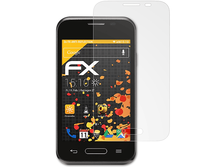 [Dies ist ein supergünstiger Versandhandel] ATFOLIX 3x FX-Antireflex Displayschutz(für LG L40)