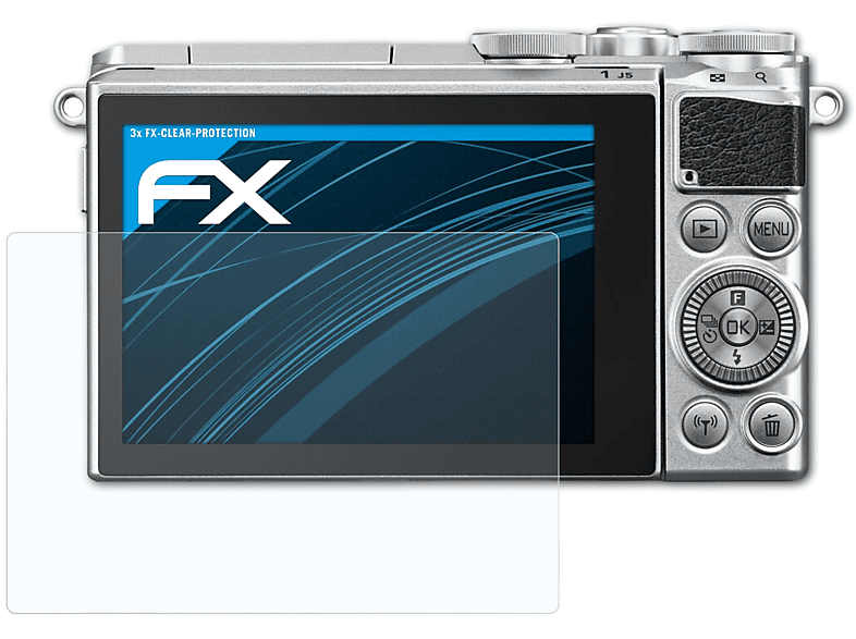 ATFOLIX 3x FX-Clear Displayschutz(für Nikon 1 J5)