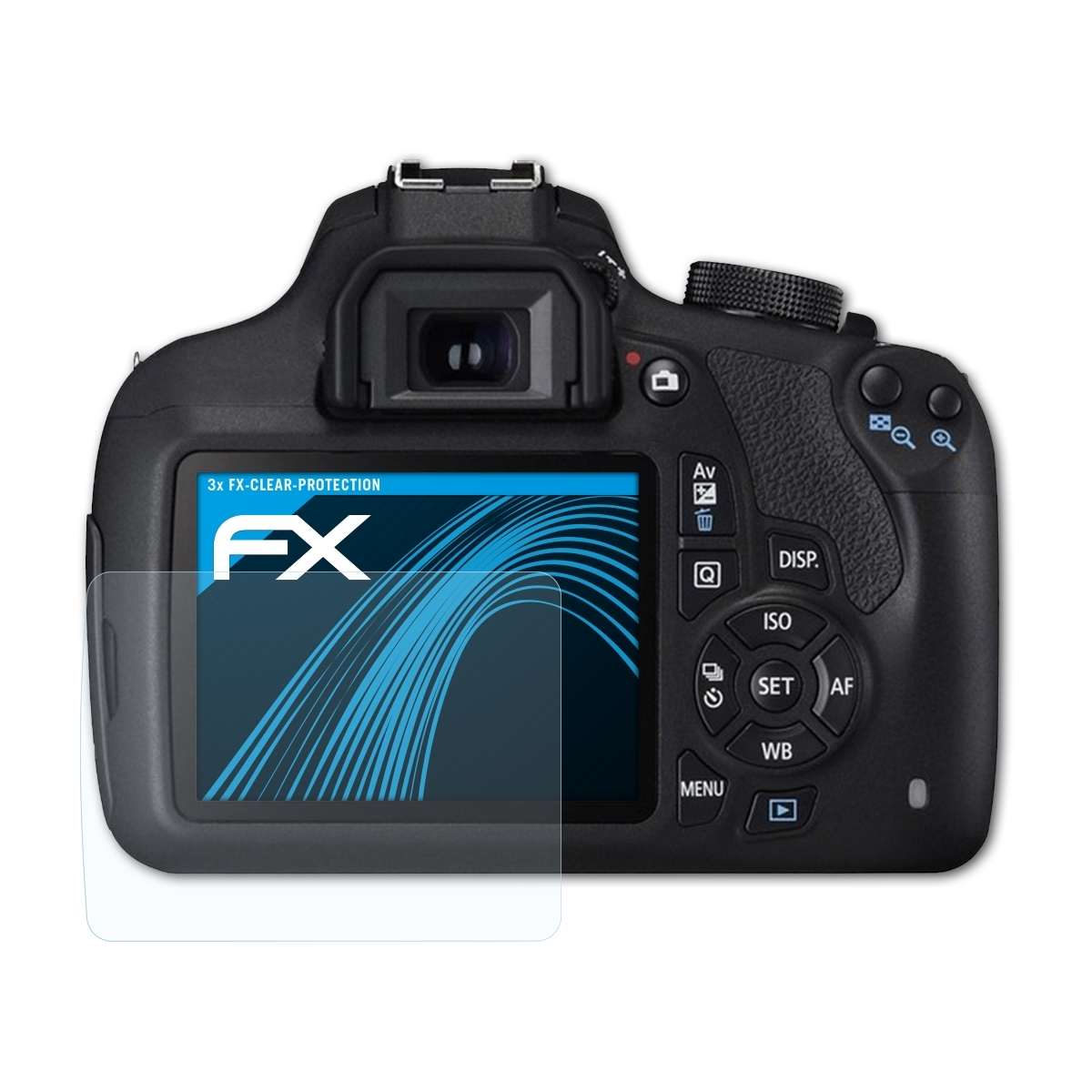 ATFOLIX 3x FX-Clear Canon 1200D) EOS Displayschutz(für