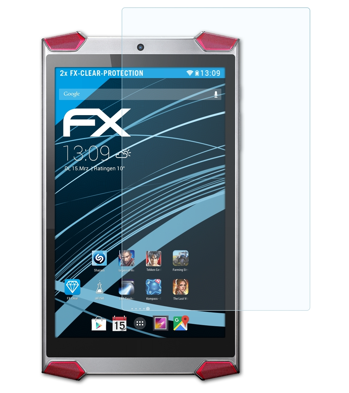 2x Predator 8 FX-Clear Acer (GT-810)) ATFOLIX Displayschutz(für