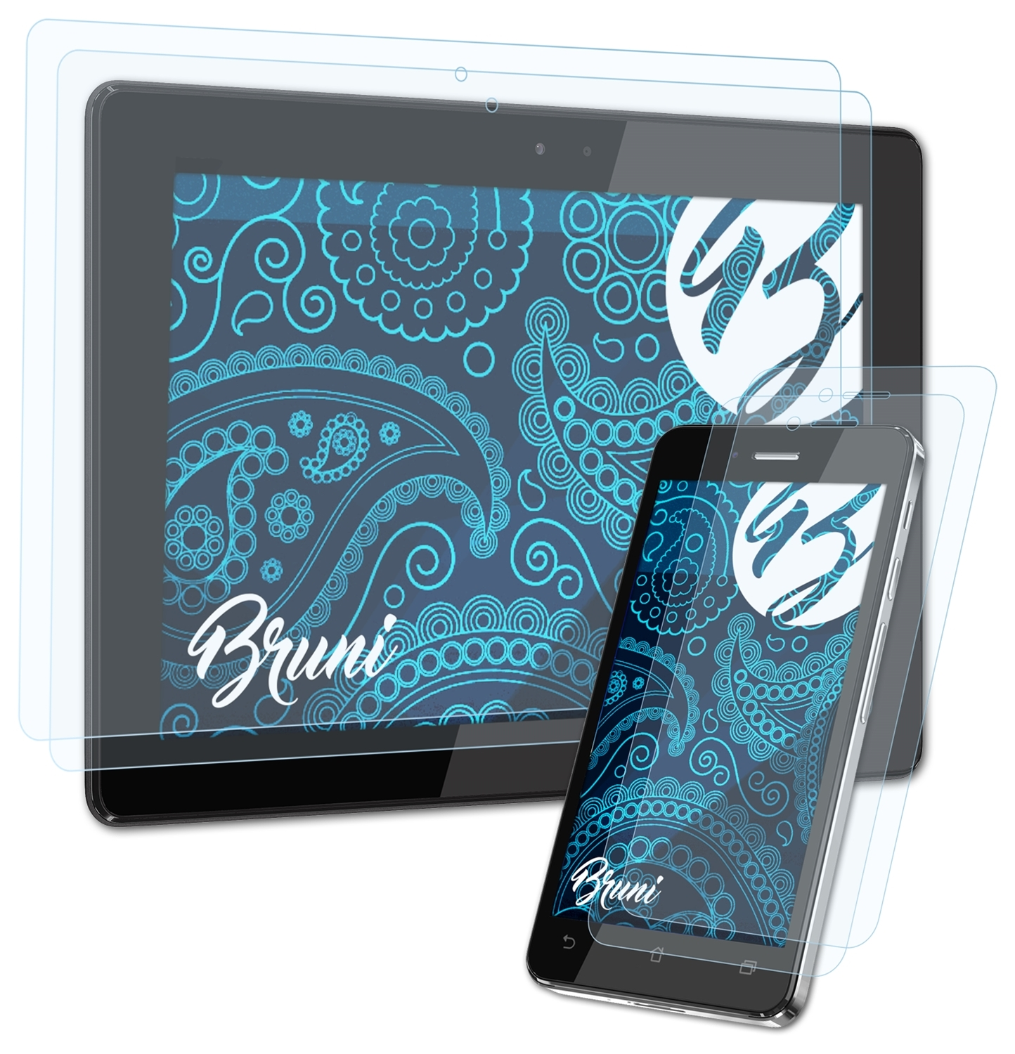 Asus Basics-Clear (EU) PadFone (A86)) Infinity BRUNI Schutzfolie(für 2 2x