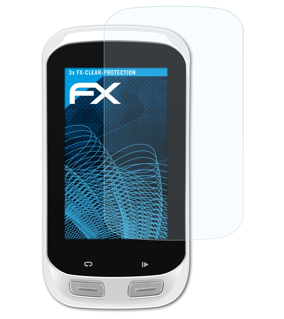 1000) Garmin ATFOLIX Explore FX-Clear Edge 3x Displayschutz(für