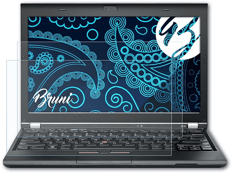 BRUNI 2x Schutzfolie(für Basics-Clear ThinkPad X230t) Lenovo