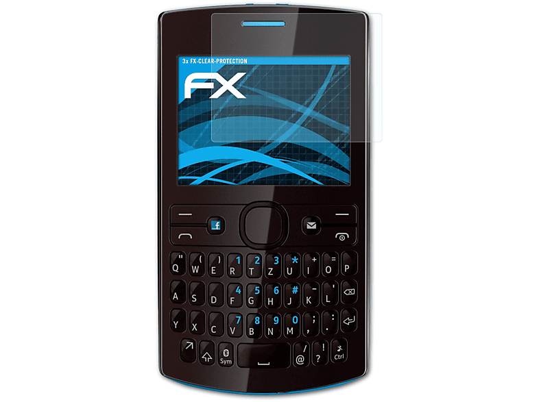 ATFOLIX 3x FX-Clear Displayschutz(für Nokia Asha 205)