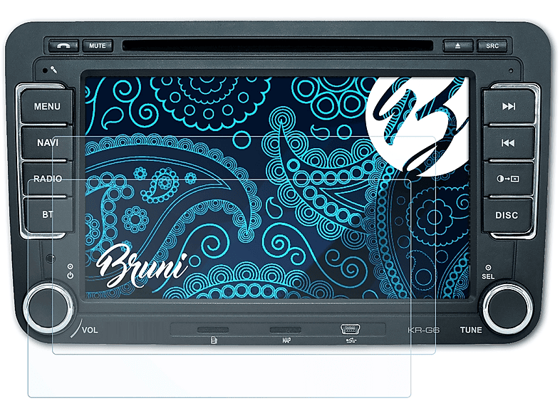 BRUNI Basics-Clear KR-G6) 2x Schutzfolie(für Kraemer-Automotive