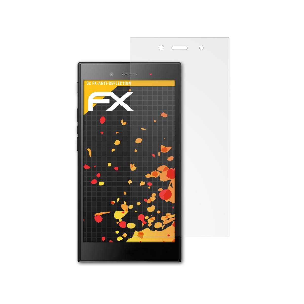 3x Blackberry Displayschutz(für FX-Antireflex ATFOLIX Z3)