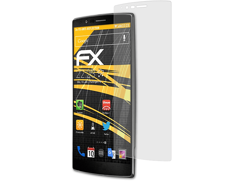 FX-Antireflex LG Displayschutz(für G4) ATFOLIX 3x