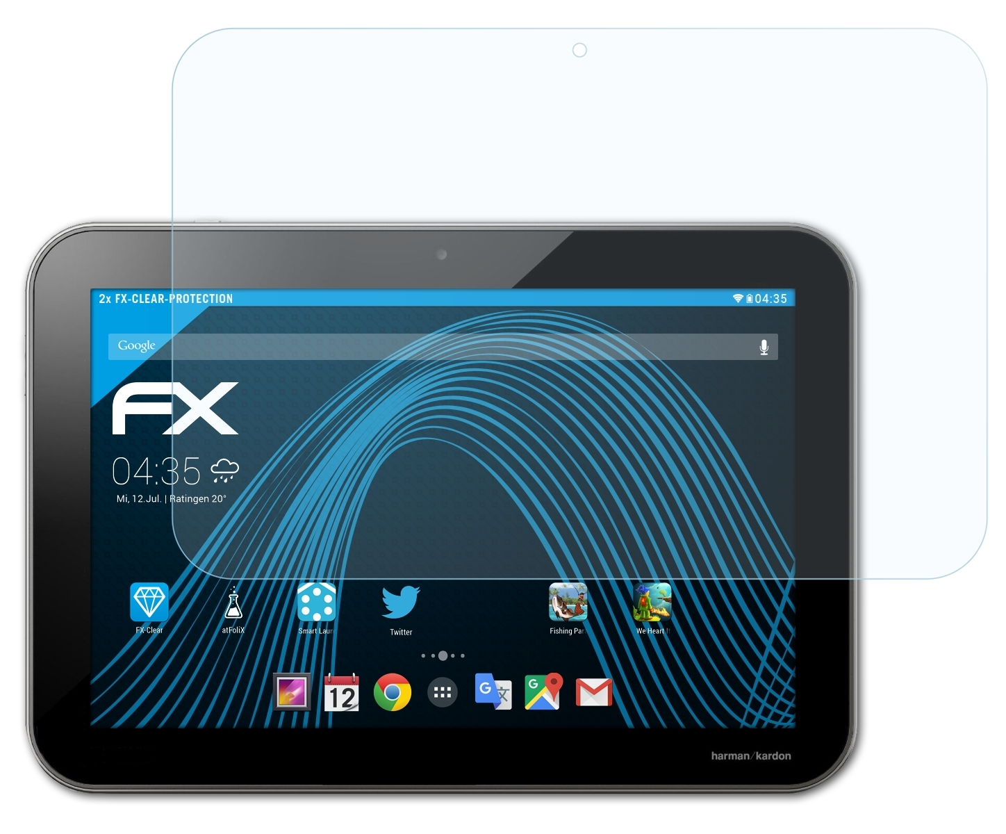 ATFOLIX 2x Write) Toshiba Excite FX-Clear Displayschutz(für
