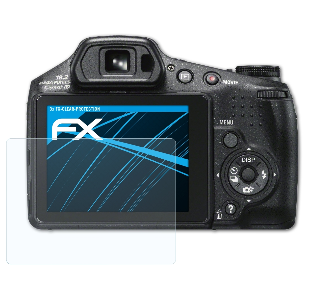 ATFOLIX 3x Displayschutz(für FX-Clear Sony DSC-HX200V)
