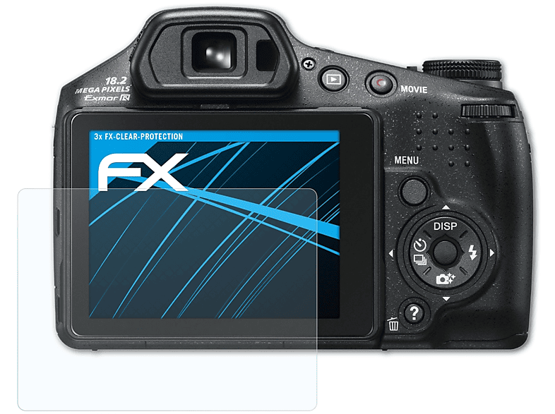 Sony FX-Clear Displayschutz(für ATFOLIX DSC-HX200V) 3x